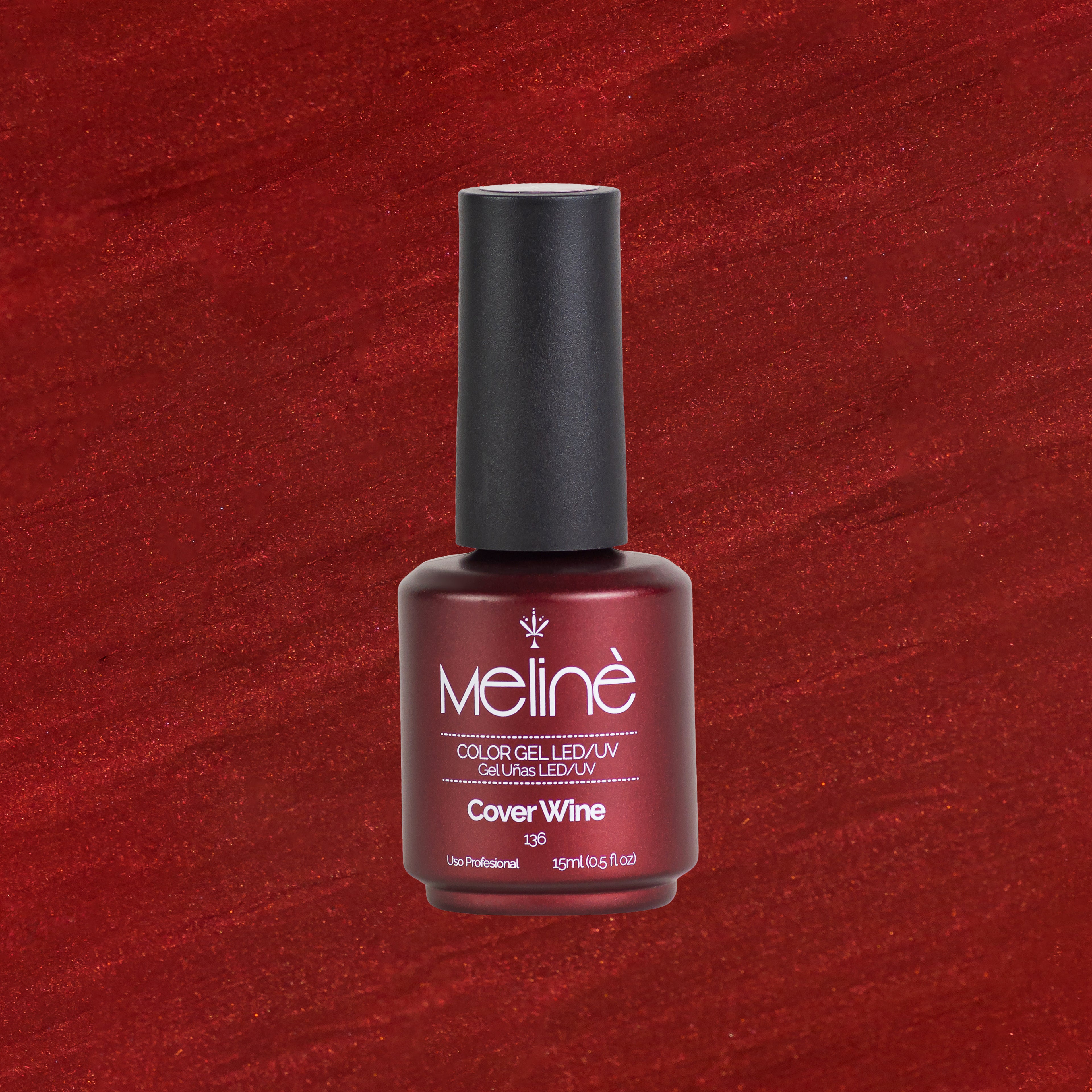 Esmalte Semipermanente Meline 136-Cover Wine