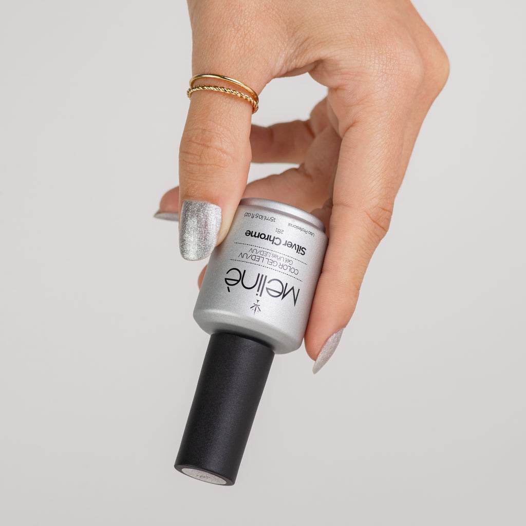 Esmalte Semipermanente Meline 281-Silver Chrome