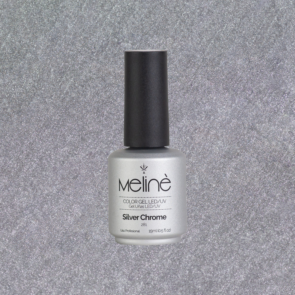 Esmalte Semipermanente Meline 281-Silver Chrome
