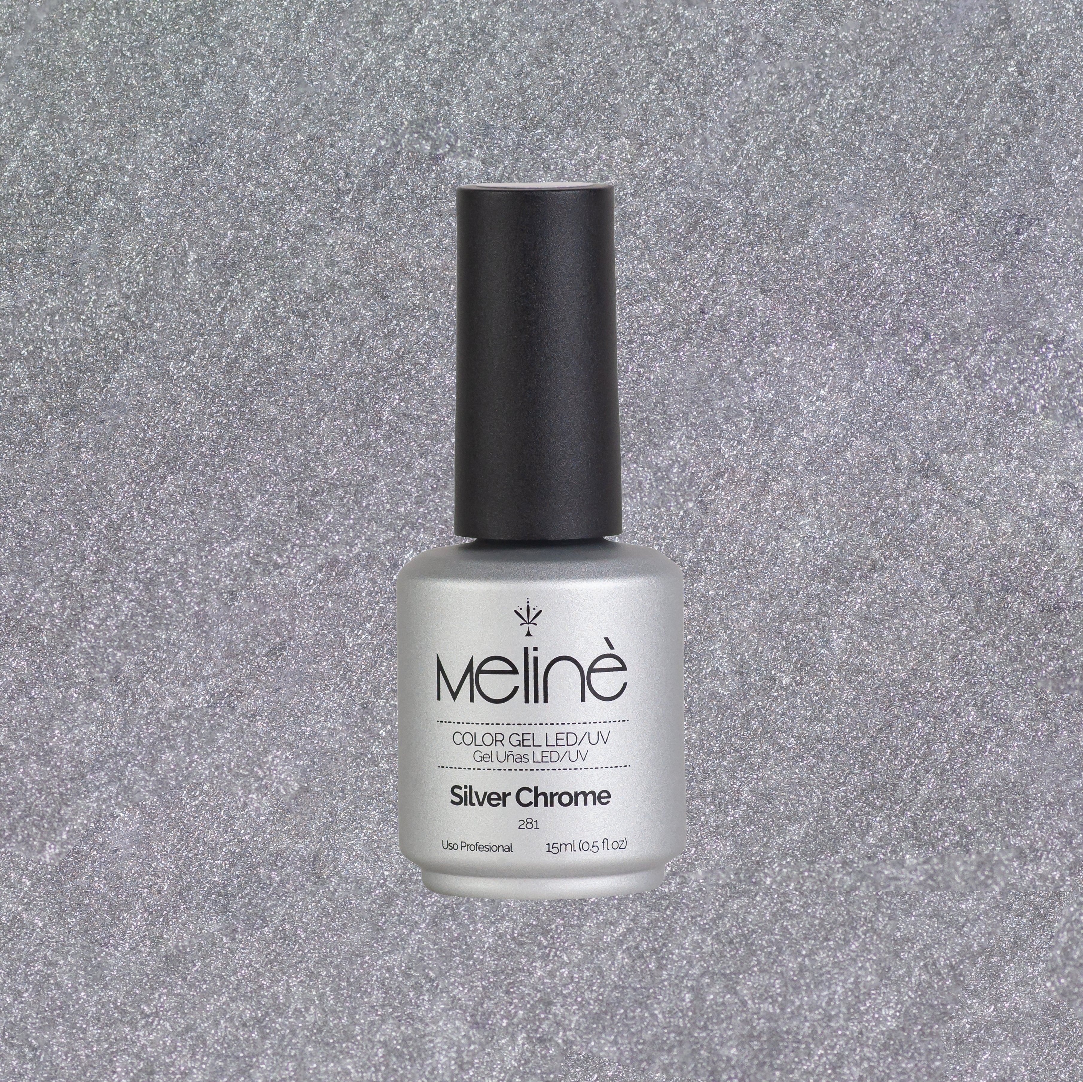 Esmalte Semipermanente Meline 281-Silver Chrome